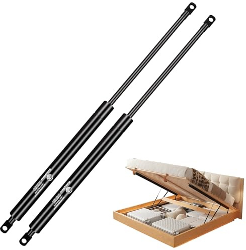 WateryWave 600MM 800N Resorte de Gas con Cabezas de ojo de 8mm Muelles de Gas Pistones Hidraulicos Muebles para la Puerta de la Escotilla del Piso del Gabinete de Tapa Pesada(600MM-800N)