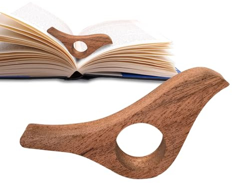 Buchhalter Daumen, Buchfinger Seitenhalter,Buchseitenhalter aus glattem in Vogelform - Glatter Buchseitenhalter Mühelos zu tragen Fingerring für Leser, Buchliebhaber und Bücherwurm