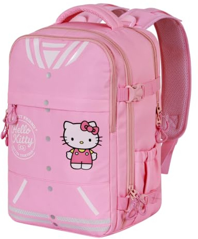 Hello Kitty Varsity-Mercury Backpack 2.0 Underseat Cabin Bag 40x20x25cm, Pink, Capacity 20 L