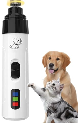 bergxperten NAMIVIA Le Coupe-Griffes Silencieux RECOMMANDÉ par Les VÉTÉRINAIRES Lime à Ongles électrique silencieuse Rechargeable pour Chiens et Chats, Coupe-Ongles Professionnel sécurisé