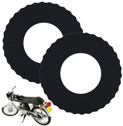 YUPZAR 3 Stück Moosgummi Polsterring Kit,Hoch Elastisch,Kompatibel mit Simson S50, S51, S70, KR51, SR50, SR80, SR4-Serie Tankdeckel, Tankschutz (Schwarz)