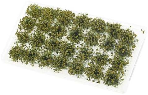 GARVALON 1 Caja Miniatura Arbustos Artificiales Simulados para Decoración de Mesa de Arena Racimos de Mechones de Césped para Paisajes Miniatura para Bricolaje y Maquetas de Jardín