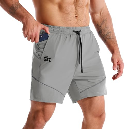 ZENWILL Pantalón Corto Deporte Hombre Pantalones Cortos Gym | Pantalones Cortos Hombre Deportivos Bolsillo Cremallera, Pantalon Corto Running Ligero Hombre, Pantalón Corto Gimnasio Short