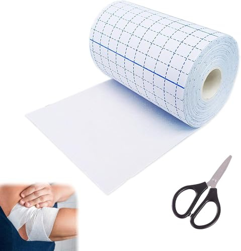 Fixomull Stretch 10 cm x 10 m, rotolo di cerotto fissante, benda fissante autoadesiva, materiale per medicazioni traspirante, rotolo di cerotto delicato sulla pelle per medicazioni e uso quotidiano