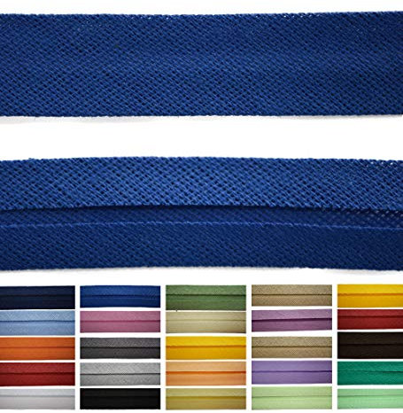 Roban Fashion Baumwoll Schrägband 16mm breit Textilband Blende in 24 Farben