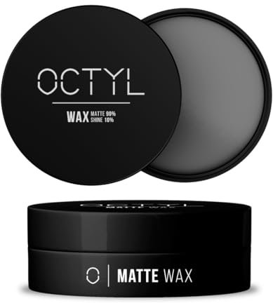 OCTYL - Matte Wax | Cera per capelli Opaca Matte Wax | Tenuta Medio-Forte | Effetto Naturale | Pomata/Crema | Volume & Texture Senza Lucentezza | Unisex | 100ml