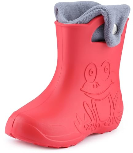 Ladeheid Eva Kinder Jungen Mädchen Gummistiefel Regenschuhe gefüttert Regenstiefel Gummischuhe LA-CA-04