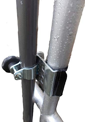 XL balkongeländer Halterung Sonnenschirm - Large - Edelstahl UNIVERSAL - Duo-FUNKTIONSHALTERUNG VE-HO-SC - Holly - An runden - eckigen Geländer BIS 70 mm Ø SPREIZUNG - für Schirmstöcke bis 38 mm Ø -