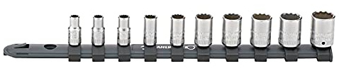STAHLWILLE 12916/10-40 l 1/4 Steckschlüsselsatz mit Werkzeughalter 10-tlg. l Nüsse 5-14 mm l HPQ-Hochleistungsstahl l Made in Germany