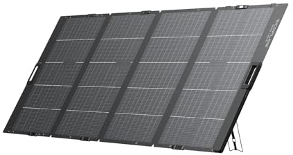 ECOFLOW Panneau Solaire Portable de 400W, Pliable et Durable, Accompagné d'Une Mallette de Support Réglable et d'Un Indice d'Étanchéité IP68 pour Vos Aventures en Plein Air