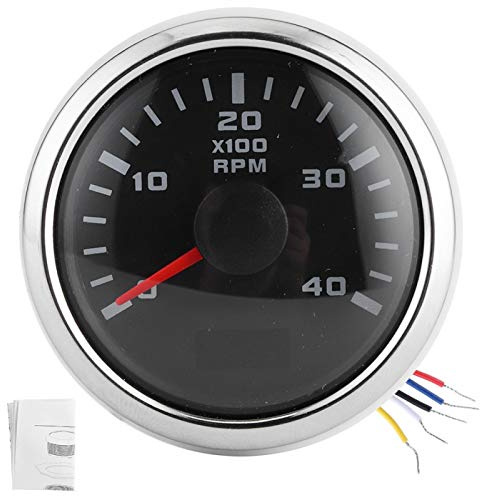 Varvräknare 52 Mm Digital Varvräknare Mätare 4K RPM LCD-timvisningsmätare Vattentät Digital Vägmätare för Bilyachts Motorcykel