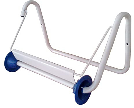 Tecnokit dispenser porta rotolo carta da muro per bobine industriali asciugatutto, acciaio verniciato bianco con lama e accessori montaggio inclusi, dimensioni 40x20x23h