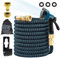 X-COTEC Garden Hose Pipe Expandable 100FT 30M, Hosepipes Flexible Water Hose with 10 Function Spray Nozzle, Expanding Hose Pipe with 3/4, 1/2 Solid Brass Fittings