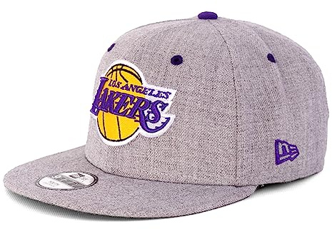 New Era Kids Caps – keps för barn – baseballkeps – 9FIFTY Snapback – NFL – MLB – NBA (Los Angeles Lakers Grey), Los Angeles Lakers grey, one size