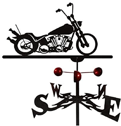 NOALED Girouette pour toits, girouettes pour Grand Jardin, girouette pour clôture, pour abris extérieurs, Toit de Cour en Fer, granges coupoles, décoration-Moto Harley