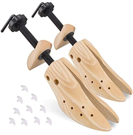 XYH Shoe Stretcher,Pair of Wooden Shoe Stretcher for Women and Men Adjustable in Length and Width., For [ Wm's Size 5.5-10], L