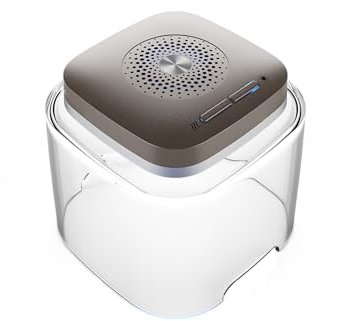 flow-med dry-cap UV 2.1 - Hörgeräte Trockenbox - für Aufladbare Hörgeräte - Gleichzeitiges Aufladen, Reinigen und Trocknen - UV-C-Licht - Effizientes Luftgebläse - USB-C - 2 Modi - Energiesparend