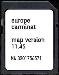 Tarjeta SD Navegación GPS Europa 2025 - Versión 11.45 - Compatible con Renault TomTom Carminat