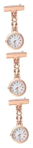 SAFIGLE 3stücke Chic Pocket Watch Gold Tragbare Ansteckuhr Für Und Ärzte Retro Design Für Berufe Modisches Accessoire