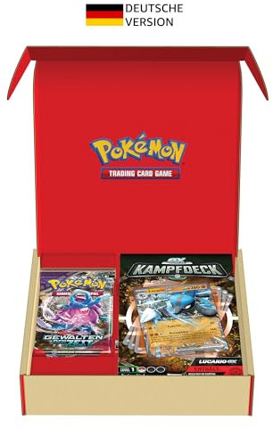 Pokémon-Sammelkartenspiel: Kampfdeck Lucario-ex und 2er-Boosterpack-Bundle (sofort spielbares Deck mit 60 Karten)