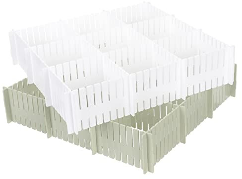 CAXUSD 16stücke Frei Kombination Schublade Teiler Kunststoff Schublade Separator Board Organizer Für Kisten Und Diy Schubladenunterteilung Und Organisation Trennwände Aus Robustem