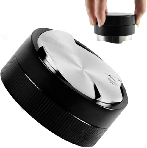MSIHEY 58mm Kaffeeverteiler & Distributor, Schwerkraft Kipphebel Leveler, Nicht einstellbar erforderlich, Professioneller Espresso Distributor aus Edelstahl