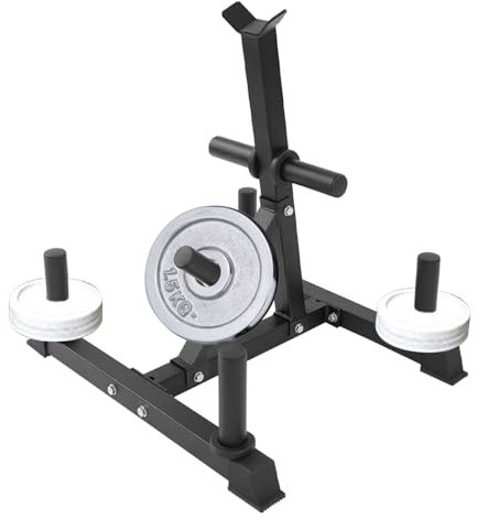 Hantelscheibenständer: 7 Stangen, mit 50 mm Scheibenaufnahme, bis 300 kg Belastbar, multifunktionaler Gewichtsständer