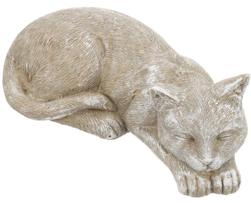Veemoon Pierre Tombale Mémorial pour Chat Résine Statue Commémorative De Chat pour Jardin Et Cimetière Décoration Et Apaisante pour Rendre à Votre Animal De Compagnie