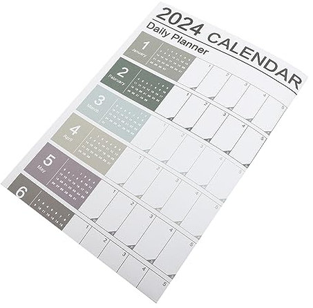 KICHOUSE Wandkalender Jahresplaner Mit Beschreibbaren Feldern Kreativer Planer Für Büro Zuhause Und Schule Leichter Jahresplaner Zum Aufhängen Dekorativer Stabiler Wandplaner Für Tägliche t