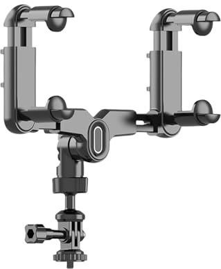 carotoe Support de rétroviseur de voiture pour caméra d'action réglable à 360 degrés avec technologie anti-secousses
