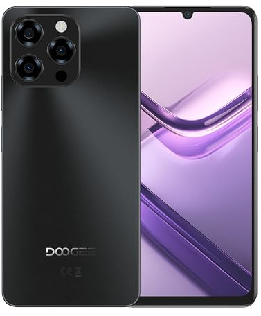 DOOGEE N55 Android 16 Smartphone, 16GB+128GB/2TB & 8.6mm Ultra-Slim Mobile Phones, 6.56 HD+ 90Hz & 5160mAh Android Phone,T7200 Octa Core,4G Dual SIM Free Unlocked Phones, Widevine L1/Face ID/OTG/GPS