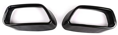 Car Exterior Exhaust Pipe Port Trim Cover Compatible with 2014-2018 BMW X5 X6 F15 F16, Stainless Steel Tailpipe Throat Exhaust Outputs Frame Cover Accessories (A)