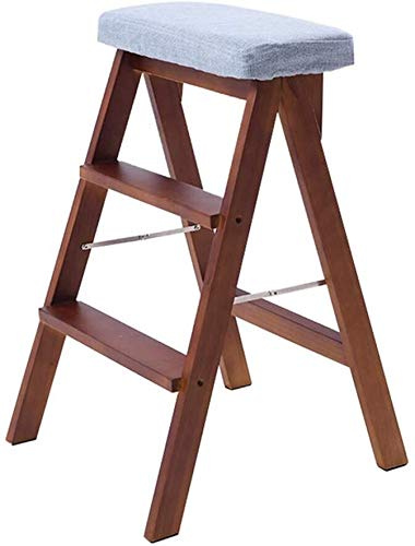 Sgabello Scala Pieghevole, Sgabello per Bambini, scaletta Pieghevole per Adulti, Sedia per Scale domestiche, Seduta in Spugna, Sedia da Pranzo Alta