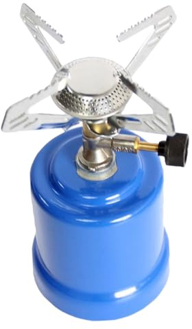 MUELODSIC Réchaud de Camping Portable Brûleur Étanche pour Gaz Randonnée Cuisinière Extérieure Compacte pour Trekking et Pique