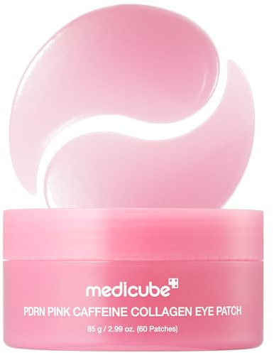 medicube PDRN Caffeine Collagen Eye Patch | Gel Eye Patches for the appearance of Dark Circles, Undereye Bags | Firming, Age-Defying Care with Retinol, Collagen | Korean Skincare | 30 Pairs
