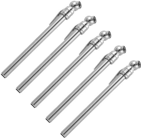 NOLITOY 5 pezzi Penna Manometro Pressione Pneumatici Strumento Compatto e Resistente per Controllo Rapido e Preciso della Pressione Auto Facile da Usare e Portatile