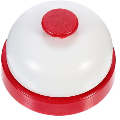 BCOATH Cloche de Réception Rouge Compacte Haut-Parleur, pour Assistance aux Personnes Alitées Jouer Garçon et Filles en Milieu Professionnel