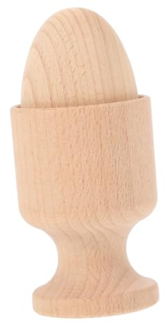 WEKAMOS Giocattolo Educativo in Legno a Forma di Uovo per Ragazzo Ragazza Piccoli, Gioco Montessori Portauovo, Coordinazione Occhio-Mano, Set Portatile Sicuro e Durevole per Apprendimento