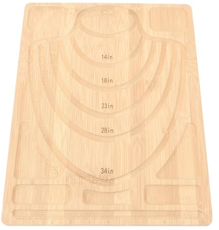 Hamwesh Planche à Perles, Outil pour la Fabrication Professionnelle de Perles et de Bijoux avec Rainures de et Mesures de Longueur, pour Stocker, Protéger et Organiser les dans le Bricolage