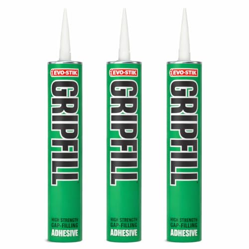 High Strength Grip Grab Adhesive 350ml Pack of 3 | Instant Grab Construction Adhesive | Multi Surface Adhesive for DIY & Trade