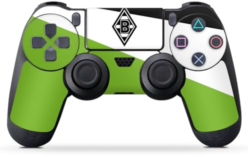 DeinDesign Skin kompatibel mit Sony PlayStation 4 Controller Folie Sticker Borussia Mönchengladbach Gladbach Offizielles Lizenzprodukt