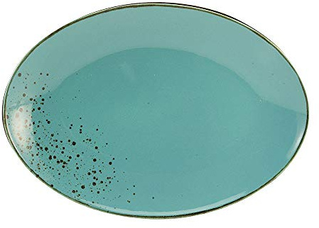 Creatable Nature Collection Platte Oval 35 cm Wasserblau