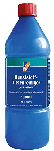 TECHNOLIT Kunststoff-Tiefenreiniger 1 L | Silikonölfrei & Farbauffrischend | Gummipflege für Fahrzeug & Haushalt | Plastikreiniger zur Langzeitkonservierung | Effektive Reinigung aller Gummiflächen