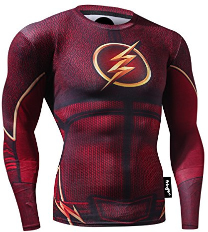 Nessfit, Camiseta térmica para hombre, capa base, de compresión, de manga larga, para correr, gimnasio, entrenamiento, fitness, M