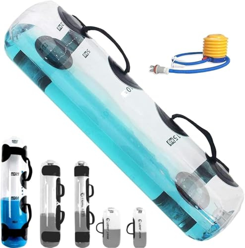 YZBBSH Fitness Water Bag Portable Versatile Adjustable Aqua Bag Sandbag Alternative Fits for Indoor Strength Training Dumbbell for Home Training Fitness,25KG