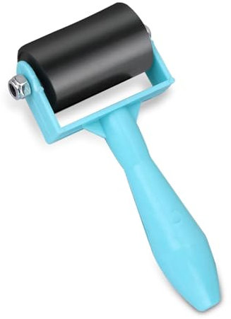 1 Packung Gummirollen-Brayer, Cricut Roller Andrückrolle Gummiwalze Walze Linoldruck Set Roller, Pinsel Gummi-Brayer-Walze, Rückroller Für Stempeln, Drucken, Tapeten Und Kunsthandwerk 3,5cm