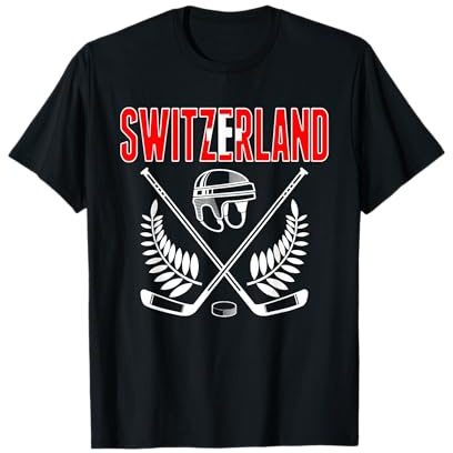 Schweiz Eishockey Fans Trikot Support Swiss Hockey Team T-Shirt