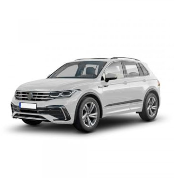 Seitenschutzleisten schwarz kompatibel mit Volkswagen VW Tiguan II 2. Generation ab Facelift Baujahr 11.2020- F59 (3700059)