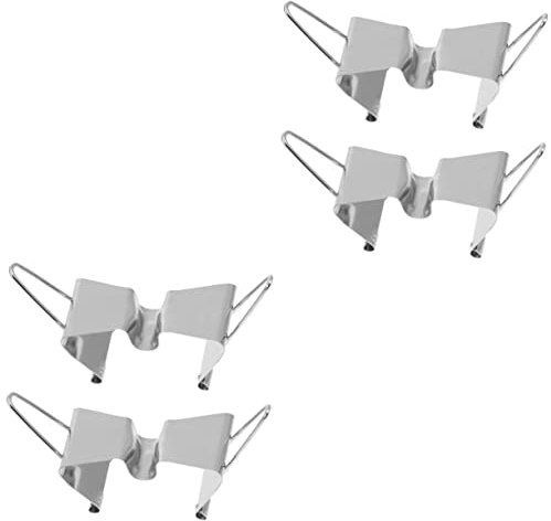 Hohopeti 4stücke Edelstahl Leinwand Clips Für Ölmalerei Robuster Für Künstlerbedarf Vielseitige Trageklammern Für Verschiedene Leinwandgrößen