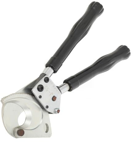 Kabelschneider mit Ratsche, robuste Aluminium-Kupfer-Kabelschere bis zu 50 mm, Industriequalität zum Schneiden von Aluminium und Kupfer